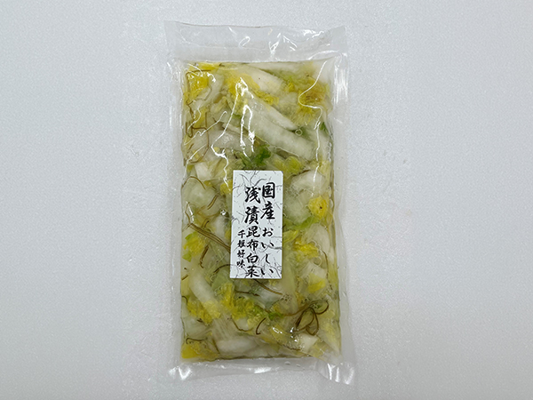 国産浅漬　おいしい昆布白菜